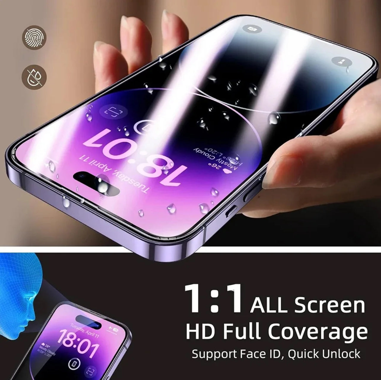 PJun Branded Premium 9H Clear Full Coverage ShatterProof Glass Screen Protector- 4PCS iPhone 17 Series 2025 PJun Branded Premium 9H Clear Full Coverage ShatterProof Glass Screen Protector- 4PCS iPhone 17 Series 2025